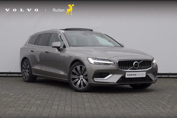 Volvo V60 T6 340PK Automaat Recharge AWD Inscription / Panoramadak / BLIS / Parkeersensoren met camera / Elektrische achterklep / Stoel - en stuurwielverwarming / Getint glas / Adaptieve cruise control