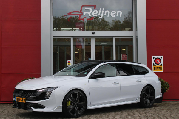 Peugeot 508 SW PSE 1.6 HYbrid 360PK AWD | PANORAMISCH SCHUIF/KANTELDAK | FOCAL® PREMIUM AUDIOSYSTEEMPEUGEOT MET 10 SPEAKERS | MATRIX KOPLAMPEN | BLAUWE LED-SFEERVERLICHTING |360 HD PARKEERCAMERA'S | VERWARMDE VOORRUITRAND | DRAADLOOS APPLECARPLAY/ANDROID AUTO | NAVIGATIE | ADAPTIEVE CRUISE CONTROL | SPORT HIGH PERFORMANCE ONDERSTEL | ACTIVE SUSPENSION CONTROL | ANTIDIEFSTAL PACK (ALARM) | NIGHT VISION | 20" LICHTMETALEN ''EXXAR'' VELGEN | VERWARMBARE AGR SPORTSTOELEN MET MASSAGEFUNCTIE | BEKLEDING ''NAPPA LEDER''/ALCANTARA/3D STOF PSE | ELEKTRISCH BEDIENBARE ACHTERKLEP | REMKLAUWE