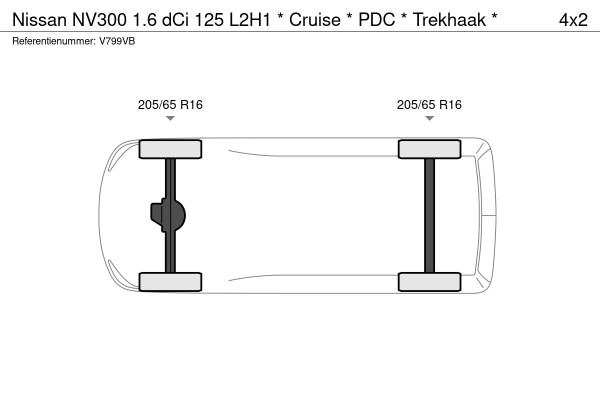 Nissan NV300 1.6 dCi 125 L2H1 * Cruise * PDC * Trekhaak *