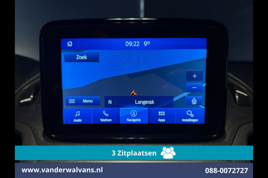 Ford Transit Connect 1.5 EcoBlue 120pk L2H1 Euro6 Airco | 3-Zits | Camera | Navigatie | Android Auto | Stoelverwarming Verwarmde voorruit, Parkeersensoren, Bijrijdersbank