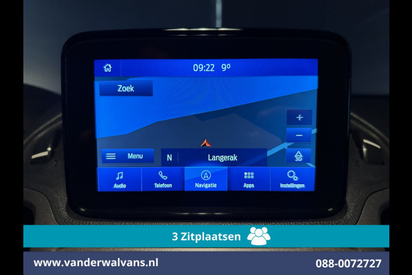 Ford Transit Connect 1.5 EcoBlue 120pk L2H1 Euro6 Airco | 3-Zits | Camera | Navigatie | Android Auto | Stoelverwarming Verwarmde voorruit, Parkeersensoren, Bijrijdersbank