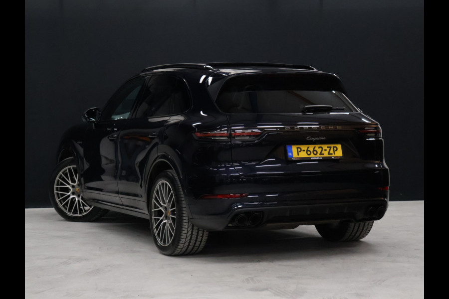 Porsche Cayenne 3.0 E-Hybrid Platinum Edition [SCHUIFKANTELDAK, SPORT CHRONO, SOFTCLOSE, TREKHAAK INKLAPBAAR, LUCHTVERING, APPLE CARPLAY, ANDROID, MEMORY SEATS, BOSE SOUND, 360 CAMERA, HEAD-UP, ADAPTIVE CRUISE, STOELVENTILATIE, STOELVERW