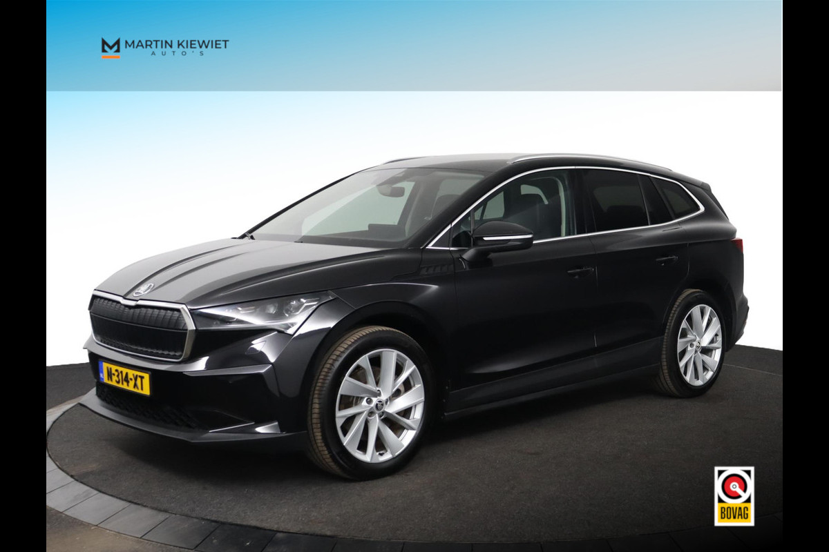 Škoda ENYAQ iV 80 Founders Edition Black|Leer|SOH 93%|Camera|Stoelverwarming