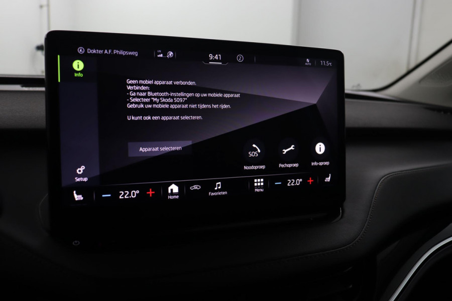 Škoda ENYAQ iV 80 Founders Edition Black|Leer|SOH 93%|Camera|Stoelverwarming