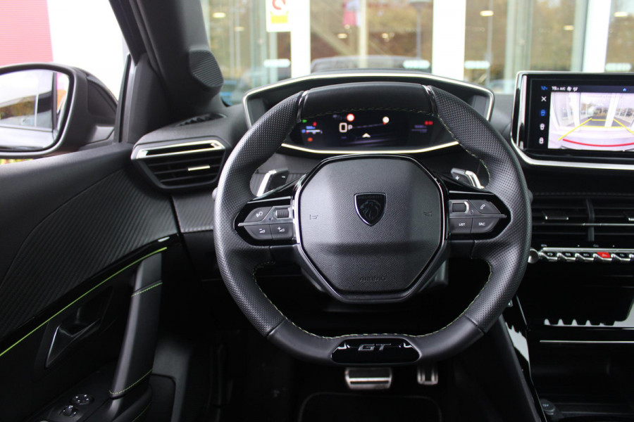 Peugeot 208 GT 1.2 Hybrid 145PK e-DCS6 | NAVIGATIE | DRAADLOZE APPLE CARPLAY/ANDROID AUTO | CAMERA VOOR + ACHTER | FULL LED KOPLAMPEN | LICHTMETALEN VELGEN 17" | DODEHOEK DETECTIE | DRAADLOZE TELEFOONLADER | KEYLESS ENTRY/START | DAB+ RADIO | ADAPTIVE CRUISE CONTROL |