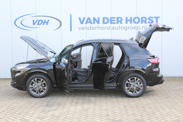 Ford Kuga 2.5-225pk Plug-in Hybrid ST-Line X. Hybride rijden voor een reële prijs ! Adaptive Cruise Control, Stoel- en voorraamverwarming, Climate Control, Metallic lak, Camera v+a, Elektr. achterklep, Side- en lane assist etc.