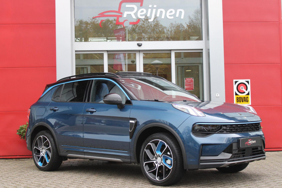 Lynk & Co 01 1.5 261PK PHEV | PANORAMA SCHUIF / KANTELDAK | INFINTY AUDIO | DODEHOEK DETECTIE | NAVIGATIE | DASHBOARD CAMERA | ELEKTRISCHE STOELVERSTELLING MET GEHEUGEN FUNCTIE | DAB+ RADIO | DRAADLOZE APPLE CARPLAY/ANDROID AUTO | DRAADLOZE TELEFOONLADER | ELEKTRISCH BEDIENBARE ACHTERKLEP | STOEL VERWARMING | 360° CAMERA | DODEHOEK DETECTIE | ZWARTE HEMEL BEKLEDING | KEYLESS ENTRY/START | 20" LICHTMETALEN VELGEN |