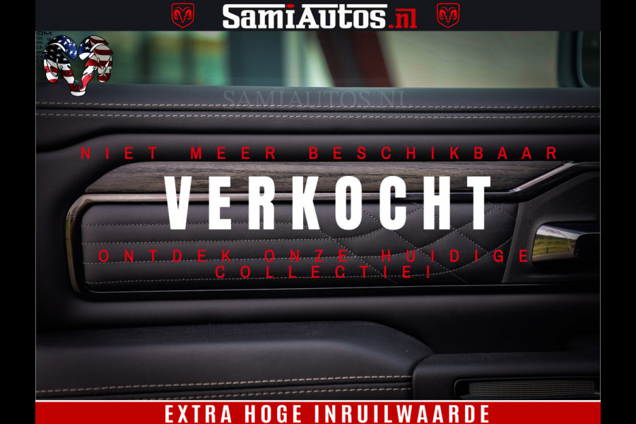 Dodge Ram 1500 Limited Night High Output 540HP 706Nm | Massage + Full Option | De Meest Luxe en Volle Pick-Up in zijn Klasse | Comfortabele Dubbele Cabine met Royale 5 Zitplaatsen | BPM vrij | Nu Leverbaar uit Voorraad | Voorraad Nr 2293 - 7688