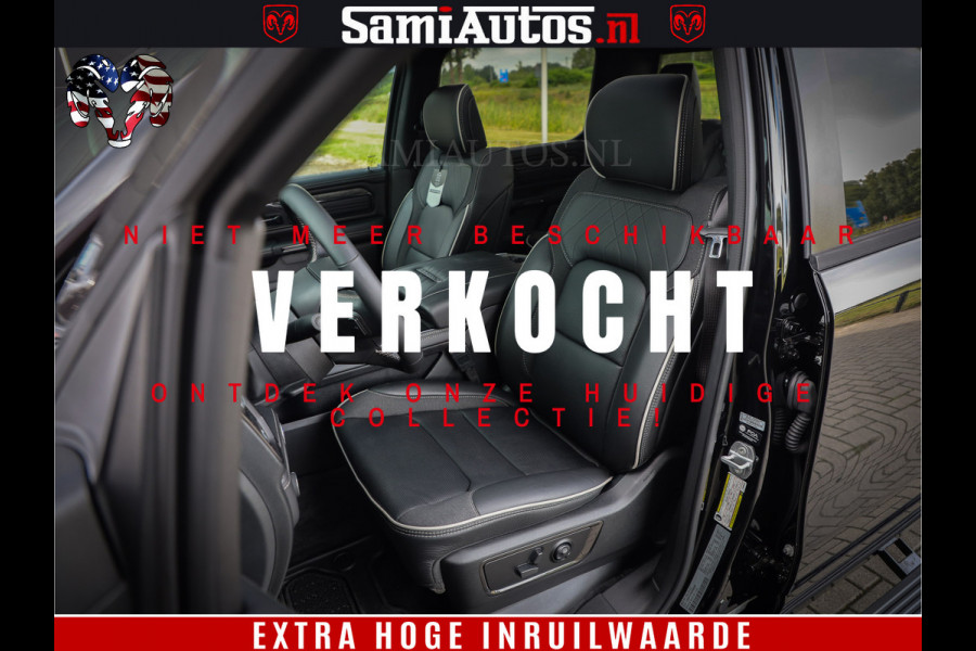 Dodge Ram 1500 Limited Night High Output 540HP 706Nm | Massage + Full Option | De Meest Luxe en Volle Pick-Up in zijn Klasse | Comfortabele Dubbele Cabine met Royale 5 Zitplaatsen | BPM vrij | Nu Leverbaar uit Voorraad | Voorraad Nr 2293 - 7688