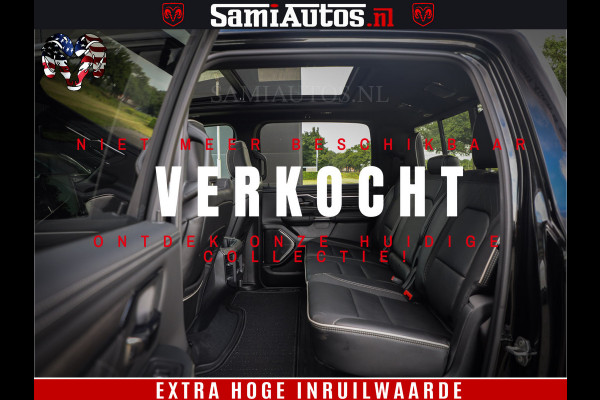 Dodge Ram 1500 Limited Night High Output 540HP 706Nm | Massage + Full Option | De Meest Luxe en Volle Pick-Up in zijn Klasse | Comfortabele Dubbele Cabine met Royale 5 Zitplaatsen | BPM vrij | Nu Leverbaar uit Voorraad | Voorraad Nr 2293 - 7688