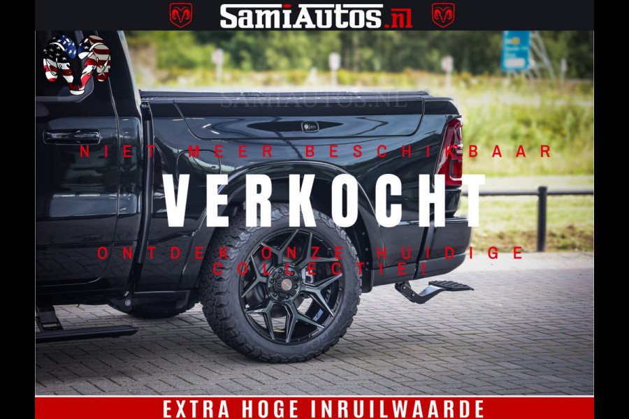 Dodge Ram 1500 Limited Night High Output 540HP 706Nm | Massage + Full Option | De Meest Luxe en Volle Pick-Up in zijn Klasse | Comfortabele Dubbele Cabine met Royale 5 Zitplaatsen | BPM vrij | Nu Leverbaar uit Voorraad | Voorraad Nr 2293 - 7688
