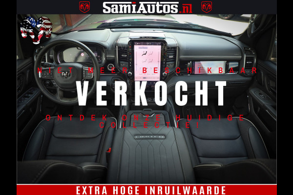 Dodge Ram 1500 Limited Night High Output 540HP 706Nm | Massage + Full Option | De Meest Luxe en Volle Pick-Up in zijn Klasse | Comfortabele Dubbele Cabine met Royale 5 Zitplaatsen | BPM vrij | Nu Leverbaar uit Voorraad | Voorraad Nr 2293 - 7688