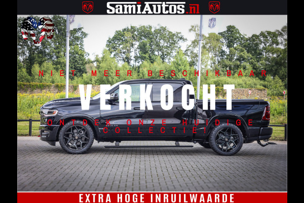 Dodge Ram 1500 Limited Night High Output 540HP 706Nm | Massage + Full Option | De Meest Luxe en Volle Pick-Up in zijn Klasse | Comfortabele Dubbele Cabine met Royale 5 Zitplaatsen | BPM vrij | Nu Leverbaar uit Voorraad | Voorraad Nr 2293 - 7688