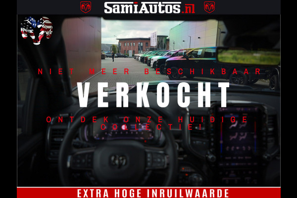 Dodge Ram 1500 Limited Night High Output 540HP 706Nm | Massage + Full Option | De Meest Luxe en Volle Pick-Up in zijn Klasse | Comfortabele Dubbele Cabine met Royale 5 Zitplaatsen | BPM vrij | Nu Leverbaar uit Voorraad | Voorraad Nr 2293 - 7688