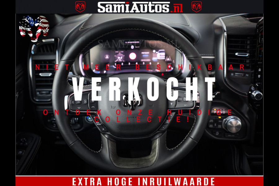 Dodge Ram 1500 Limited Night High Output 540HP 706Nm | Massage + Full Option | De Meest Luxe en Volle Pick-Up in zijn Klasse | Comfortabele Dubbele Cabine met Royale 5 Zitplaatsen | BPM vrij | Nu Leverbaar uit Voorraad | Voorraad Nr 2293 - 7688