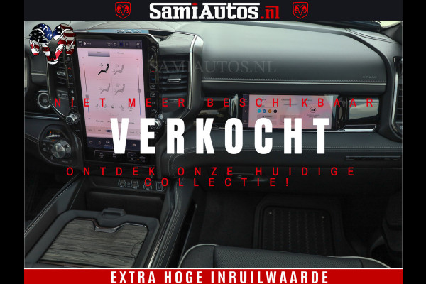 Dodge Ram 1500 Limited Night High Output 540HP 706Nm | Massage + Full Option | De Meest Luxe en Volle Pick-Up in zijn Klasse | Comfortabele Dubbele Cabine met Royale 5 Zitplaatsen | BPM vrij | Nu Leverbaar uit Voorraad | Voorraad Nr 2293 - 7688