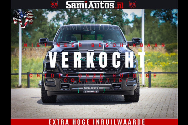 Dodge Ram 1500 Limited Night High Output 540HP 706Nm | Massage + Full Option | De Meest Luxe en Volle Pick-Up in zijn Klasse | Comfortabele Dubbele Cabine met Royale 5 Zitplaatsen | BPM vrij | Nu Leverbaar uit Voorraad | Voorraad Nr 2350 - 5181