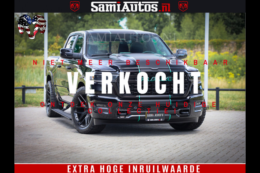 Dodge Ram 1500 Limited Night High Output 540HP 706Nm | Massage + Full Option | De Meest Luxe en Volle Pick-Up in zijn Klasse | Comfortabele Dubbele Cabine met Royale 5 Zitplaatsen | BPM vrij | Nu Leverbaar uit Voorraad | Voorraad Nr 2350 - 5181