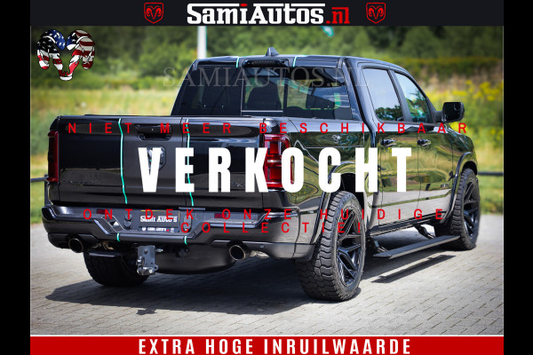 Dodge Ram 1500 Limited Night High Output 540HP 706Nm | Massage + Full Option | De Meest Luxe en Volle Pick-Up in zijn Klasse | Comfortabele Dubbele Cabine met Royale 5 Zitplaatsen | BPM vrij | Nu Leverbaar uit Voorraad | Voorraad Nr 2350 - 5181