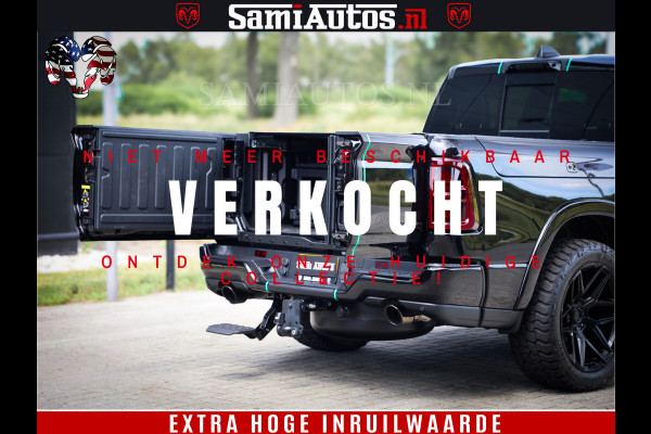 Dodge Ram 1500 Limited Night High Output 540HP 706Nm | Massage + Full Option | De Meest Luxe en Volle Pick-Up in zijn Klasse | Comfortabele Dubbele Cabine met Royale 5 Zitplaatsen | BPM vrij | Nu Leverbaar uit Voorraad | Voorraad Nr 2350 - 5181