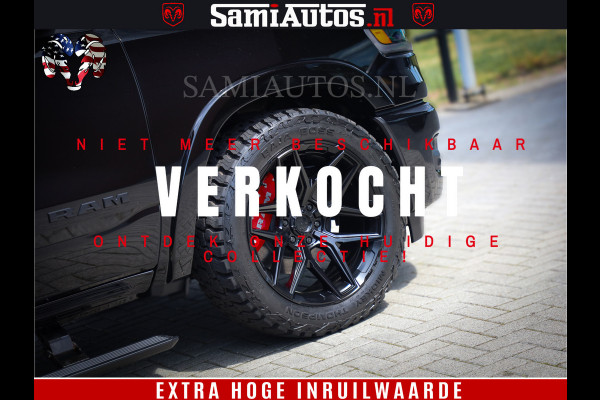 Dodge Ram 1500 Limited Night High Output 540HP 706Nm | Massage + Full Option | De Meest Luxe en Volle Pick-Up in zijn Klasse | Comfortabele Dubbele Cabine met Royale 5 Zitplaatsen | BPM vrij | Nu Leverbaar uit Voorraad | Voorraad Nr 2350 - 5181