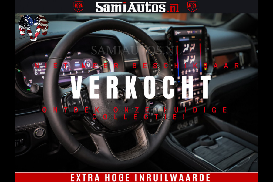 Dodge Ram 1500 Limited Night High Output 540HP 706Nm | Massage + Full Option | De Meest Luxe en Volle Pick-Up in zijn Klasse | Comfortabele Dubbele Cabine met Royale 5 Zitplaatsen | BPM vrij | Nu Leverbaar uit Voorraad | Voorraad Nr 2350 - 5181