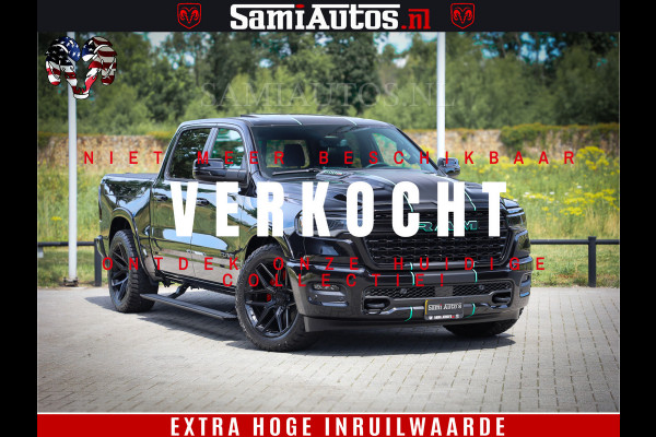 Dodge Ram 1500 Limited Night High Output 540HP 706Nm | Massage + Full Option | De Meest Luxe en Volle Pick-Up in zijn Klasse | Comfortabele Dubbele Cabine met Royale 5 Zitplaatsen | BPM vrij | Nu Leverbaar uit Voorraad | Voorraad Nr 2350 - 5181