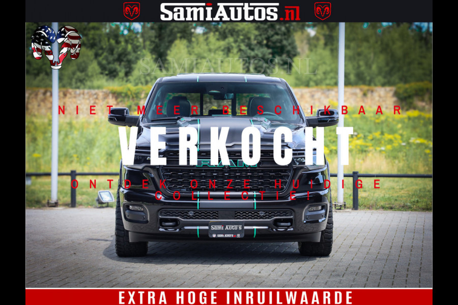 Dodge Ram 1500 Limited Night High Output 540HP 706Nm | Massage + Full Option | De Meest Luxe en Volle Pick-Up in zijn Klasse | Comfortabele Dubbele Cabine met Royale 5 Zitplaatsen | BPM vrij | Nu Leverbaar uit Voorraad | Voorraad Nr 2350 - 5181