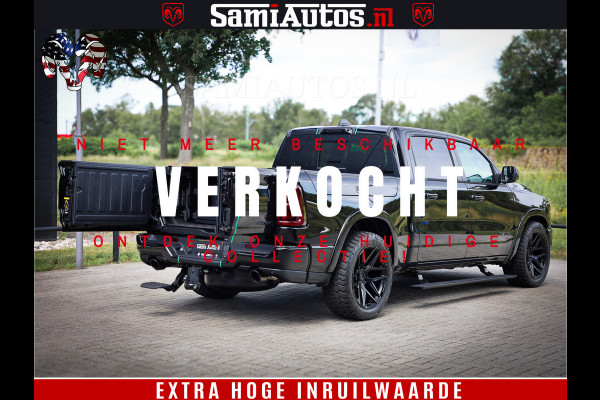 Dodge Ram 1500 Limited Night High Output 540HP 706Nm | Massage + Full Option | De Meest Luxe en Volle Pick-Up in zijn Klasse | Comfortabele Dubbele Cabine met Royale 5 Zitplaatsen | BPM vrij | Nu Leverbaar uit Voorraad | Voorraad Nr 2350 - 5181