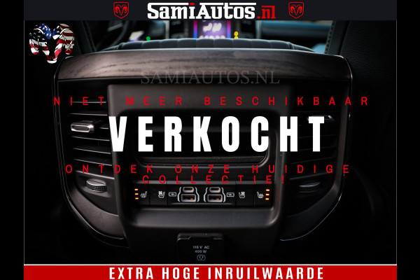 Dodge Ram 1500 Limited Night High Output 540HP 706Nm | Massage + Full Option | De Meest Luxe en Volle Pick-Up in zijn Klasse | Comfortabele Dubbele Cabine met Royale 5 Zitplaatsen | BPM vrij | Nu Leverbaar uit Voorraad | Voorraad Nr 2350 - 5181