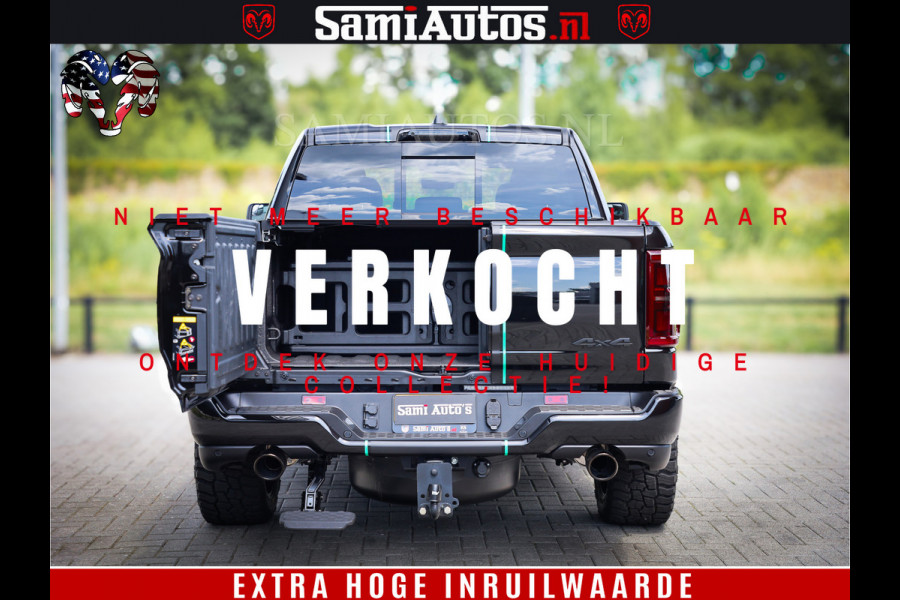 Dodge Ram 1500 Limited Night High Output 540HP 706Nm | Massage + Full Option | De Meest Luxe en Volle Pick-Up in zijn Klasse | Comfortabele Dubbele Cabine met Royale 5 Zitplaatsen | BPM vrij | Nu Leverbaar uit Voorraad | Voorraad Nr 2350 - 5181