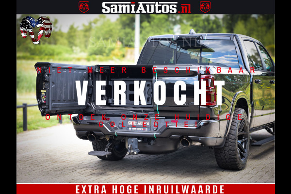Dodge Ram 1500 Limited Night High Output 540HP 706Nm | Massage + Full Option | De Meest Luxe en Volle Pick-Up in zijn Klasse | Comfortabele Dubbele Cabine met Royale 5 Zitplaatsen | BPM vrij | Nu Leverbaar uit Voorraad | Voorraad Nr 2350 - 5181