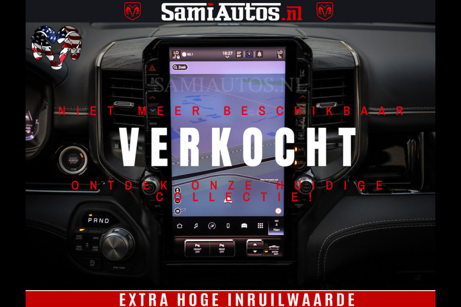 Dodge Ram 1500 Limited Night High Output 540HP 706Nm | Massage + Full Option | De Meest Luxe en Volle Pick-Up in zijn Klasse | Comfortabele Dubbele Cabine met Royale 5 Zitplaatsen | BPM vrij | Nu Leverbaar uit Voorraad | Voorraad Nr 2350 - 5181