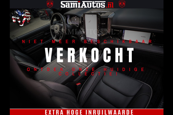 Dodge Ram 1500 Limited Night High Output 540HP 706Nm | Massage + Full Option | De Meest Luxe en Volle Pick-Up in zijn Klasse | Comfortabele Dubbele Cabine met Royale 5 Zitplaatsen | BPM vrij | Nu Leverbaar uit Voorraad | Voorraad Nr 2350 - 5181