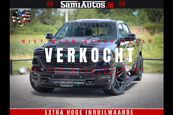 Dodge Ram 1500 Limited Night High Output 540HP 706Nm | Massage + Full Option | De Meest Luxe en Volle Pick-Up in zijn Klasse | Comfortabele Dubbele Cabine met Royale 5 Zitplaatsen | BPM vrij | Nu Leverbaar uit Voorraad | Voorraad Nr 2350 - 5181