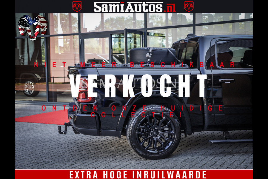 Dodge Ram 1500 Limited Night High Output 540HP 706Nm | Massage + Full Option | De Meest Luxe en Volle Pick-Up in zijn Klasse | Comfortabele Dubbele Cabine met Royale 5 Zitplaatsen | BPM vrij | Nu Leverbaar uit Voorraad | Voorraad Nr 2350 - 5181