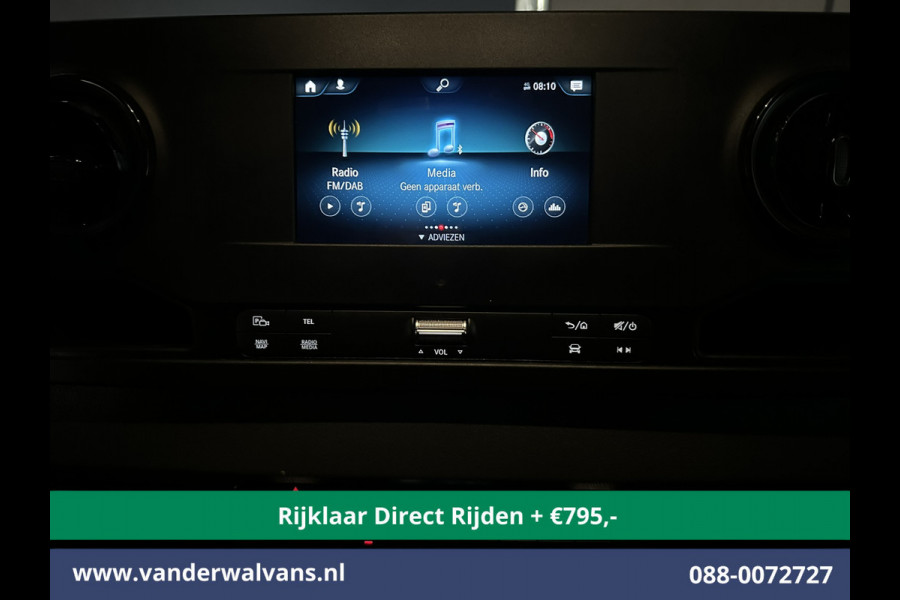 Mercedes-Benz Sprinter 317 CDI 170pk L3H2 Euro6 *Rijklaar Direct Rijden* Airco | 360 graden Camera | Navigatie | Apple Carplay | Android Auto | Cruisec Chauffeursstoel, Stoelverwarming, Parkeersensoren, Bijrijdersbank