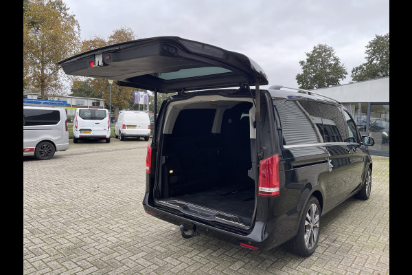 Mercedes-Benz V-Klasse 250d 190pk automaat Lang L2H1 DC 5 persoons Avantgarde / vaste prijs rijklaar € 39.950 marge / lease vanaf € 652 / zwart leer / electrische schuifdeuren / zwart metallic / burmester