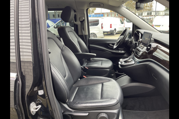 Mercedes-Benz V-Klasse 250d 190pk automaat Lang L2H1 DC 5 persoons Avantgarde / vaste prijs rijklaar € 39.950 marge / lease vanaf € 652 / zwart leer / electrische schuifdeuren / zwart metallic / burmester