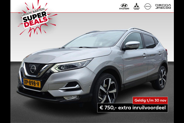 Nissan QASHQAI 1.2 Tekna | halfleder | panoramadak | stoelverwarming | LED | 19" velgen |