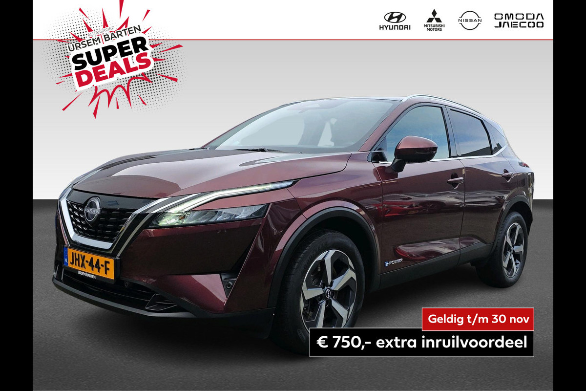 Nissan QASHQAI 1.5 e-Power N-Connecta | Automaat | 360 Camera | Pano | Adaptive Cruisecontrole | Navigatie |
