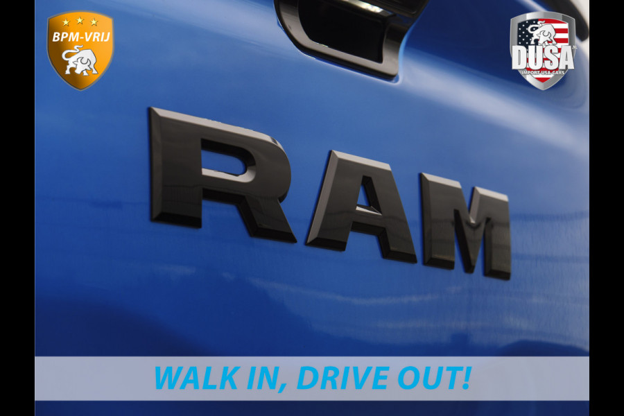 Dodge Ram | RHO | 3.0L Twin-Turbo I6 | 4x4 | Crew Cab | Black Edition | Panoramadak | 14,4-inch Touchscreen | Passenger Display | Getoonde accessoires zijn verkrijgbaar tegen meerprijs