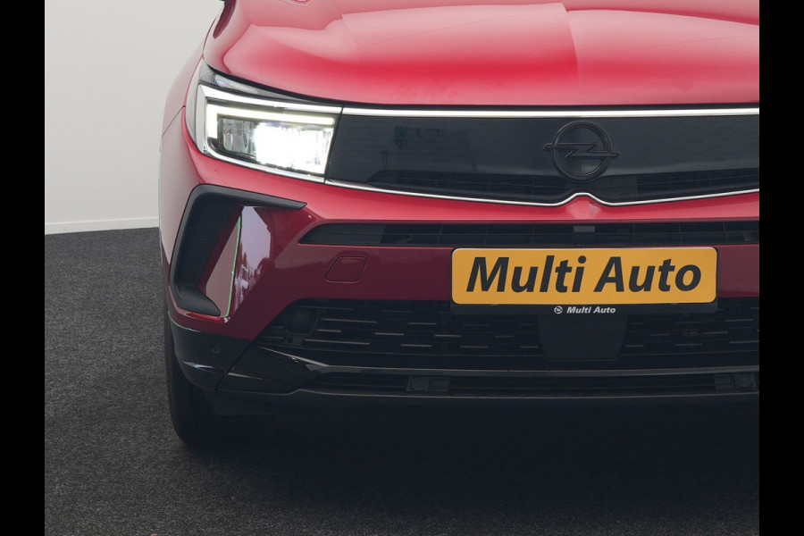 Opel Grandland 1.6 Turbo GS Line Facelift Plug In Hybrid 225pk Dealer O.H PHEV | Adaptive Cruise | 360 Camera | Matrix LED | Black Optic | Alcantara Sporstoelen Verwarmd | Apple Carplay | Sfeerverlichting | Navigatie | Virtual | DAB | 18"L.M |