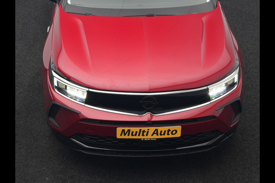 Opel Grandland 1.6 Turbo GS Line Facelift Plug In Hybrid 225pk Dealer O.H PHEV | Adaptive Cruise | 360 Camera | Matrix LED | Black Optic | Alcantara Sporstoelen Verwarmd | Apple Carplay | Sfeerverlichting | Navigatie | Virtual | DAB | 18"L.M |