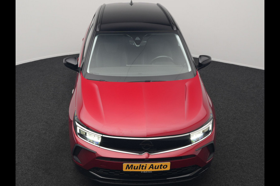 Opel Grandland 1.6 Turbo GS Line Facelift Plug In Hybrid 225pk Dealer O.H PHEV | Adaptive Cruise | 360 Camera | Matrix LED | Black Optic | Alcantara Sporstoelen Verwarmd | Apple Carplay | Sfeerverlichting | Navigatie | Virtual | DAB | 18"L.M |
