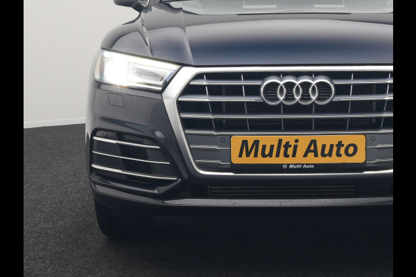 Audi Q5 50 TFSI e quattro S Line Plug In Hybrid 299pk Dealer O.H. PHEV | Panodak | 20"L.M Rotor | Apple Carplay | Sportstoelen Verwarmd | Cruise Control | Keyless | Navigatie | Virtual | 20"L.M |