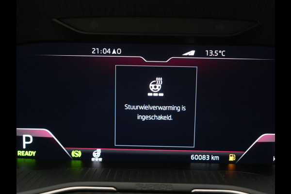 Škoda Superb Combi 1.4 TSI iV Sportline Business Plug In Hybrid 218pk Dealer O.H PHEV | Trekhaak Af Fabriek | Panodak | Adaptive Cruise | Alcantara Sportstoelen Memory & Verwarmd | Sfeerverlichting | Apple Carplay | Stuur Verwarmd | Virtual | Keyless | DAB | 19"L.M |
