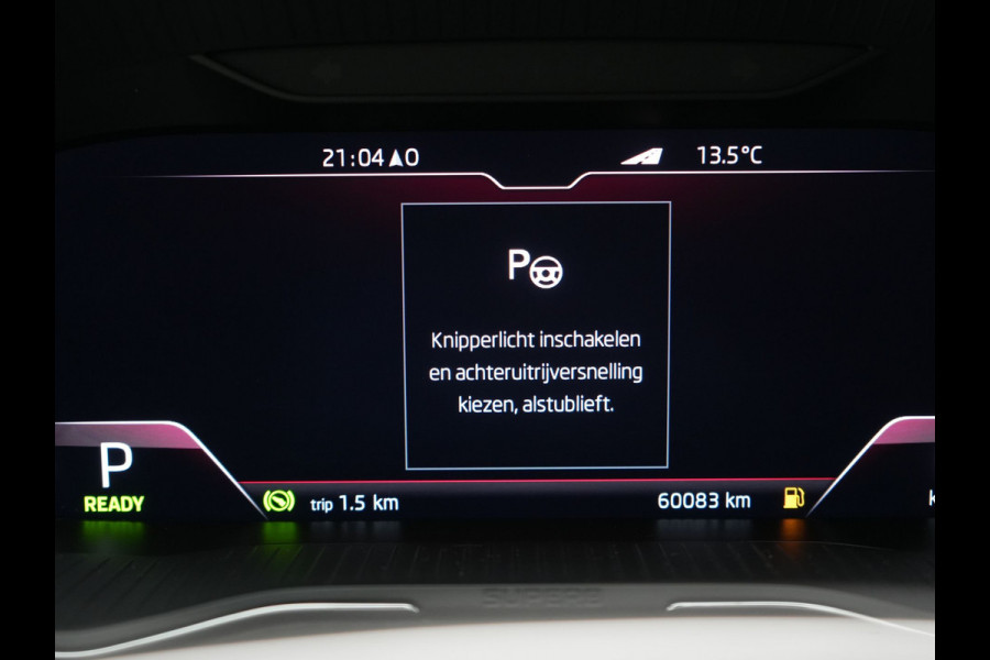 Škoda Superb Combi 1.4 TSI iV Sportline Business Plug In Hybrid 218pk Dealer O.H PHEV | Trekhaak Af Fabriek | Panodak | Adaptive Cruise | Alcantara Sportstoelen Memory & Verwarmd | Sfeerverlichting | Apple Carplay | Stuur Verwarmd | Virtual | Keyless | DAB | 19"L.M |