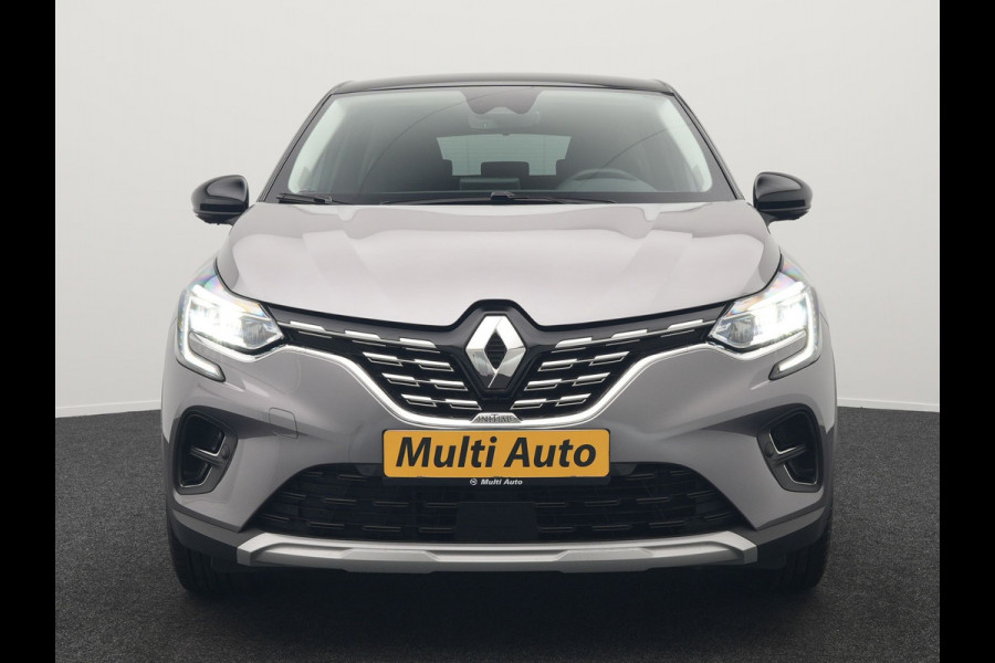Renault Captur 1.6 E-Tech Initiale Paris Plug In Hybrid 160pk Dealer O.H PHEV | Adaptive Cruise | 360 Camera | Lederen Sportstoelen Verwarmd | Stuur Verwarmd | Blis | Keyless | Navigatie | DAB | 18"L.M |