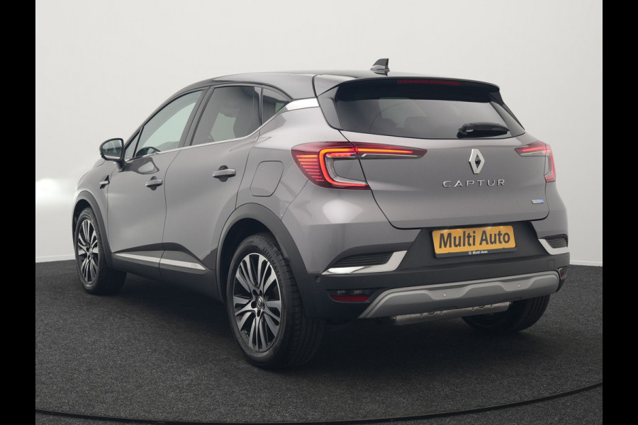 Renault Captur 1.6 E-Tech Initiale Paris Plug In Hybrid 160pk Dealer O.H PHEV | Adaptive Cruise | 360 Camera | Lederen Sportstoelen Verwarmd | Stuur Verwarmd | Blis | Keyless | Navigatie | DAB | 18"L.M |